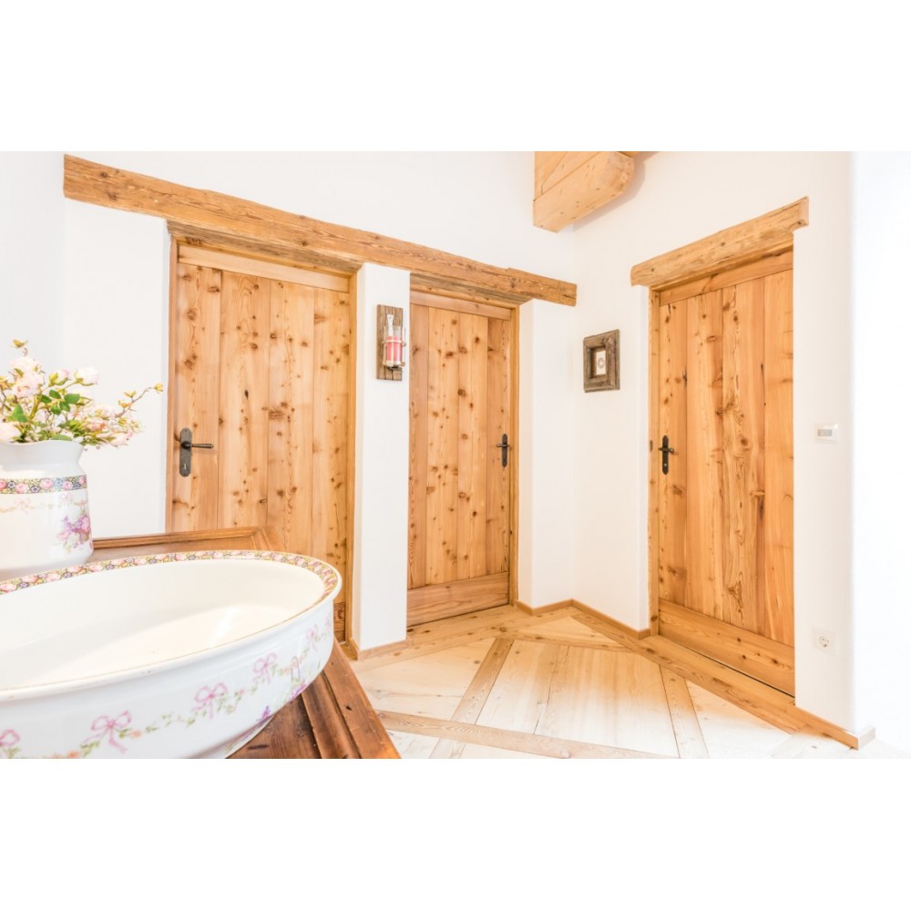 Zimmertürgarnitur aus Schmiedeeisen